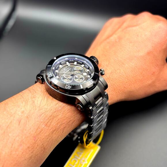 Invicta Coalition Forces 32727 Mens 52mm Black Stainless Chronograph Quartz 100m - Picture 10 of 17